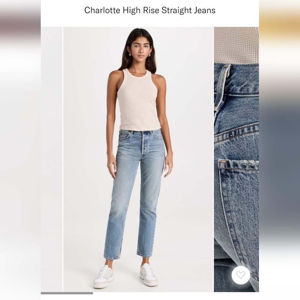 Citizens of Humanity Charlotte High Rise Straight Jeans Blue